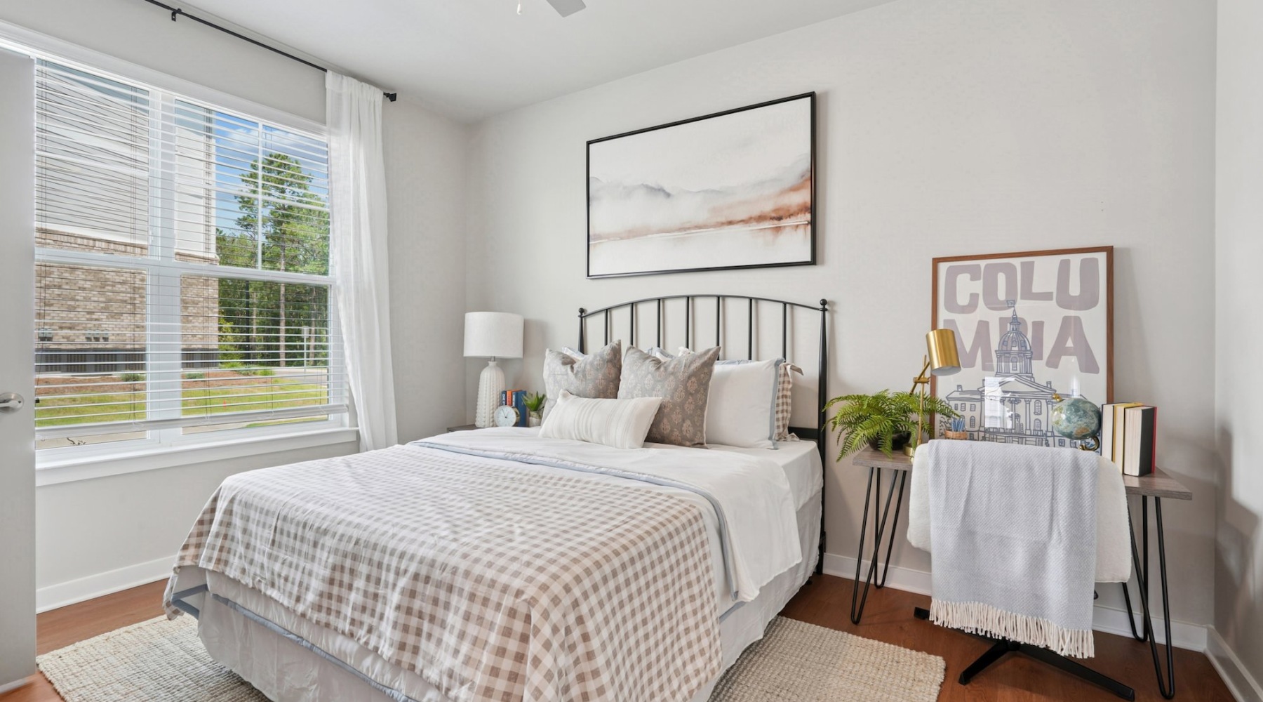 spacious and bright bedroom